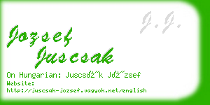 jozsef juscsak business card